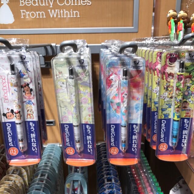 Japan Disney Store Delguard Mechanical Pencils Hitec Coleto Frixion Multi Pens Hobbies Toys Stationery Craft Other Stationery Craft On Carousell