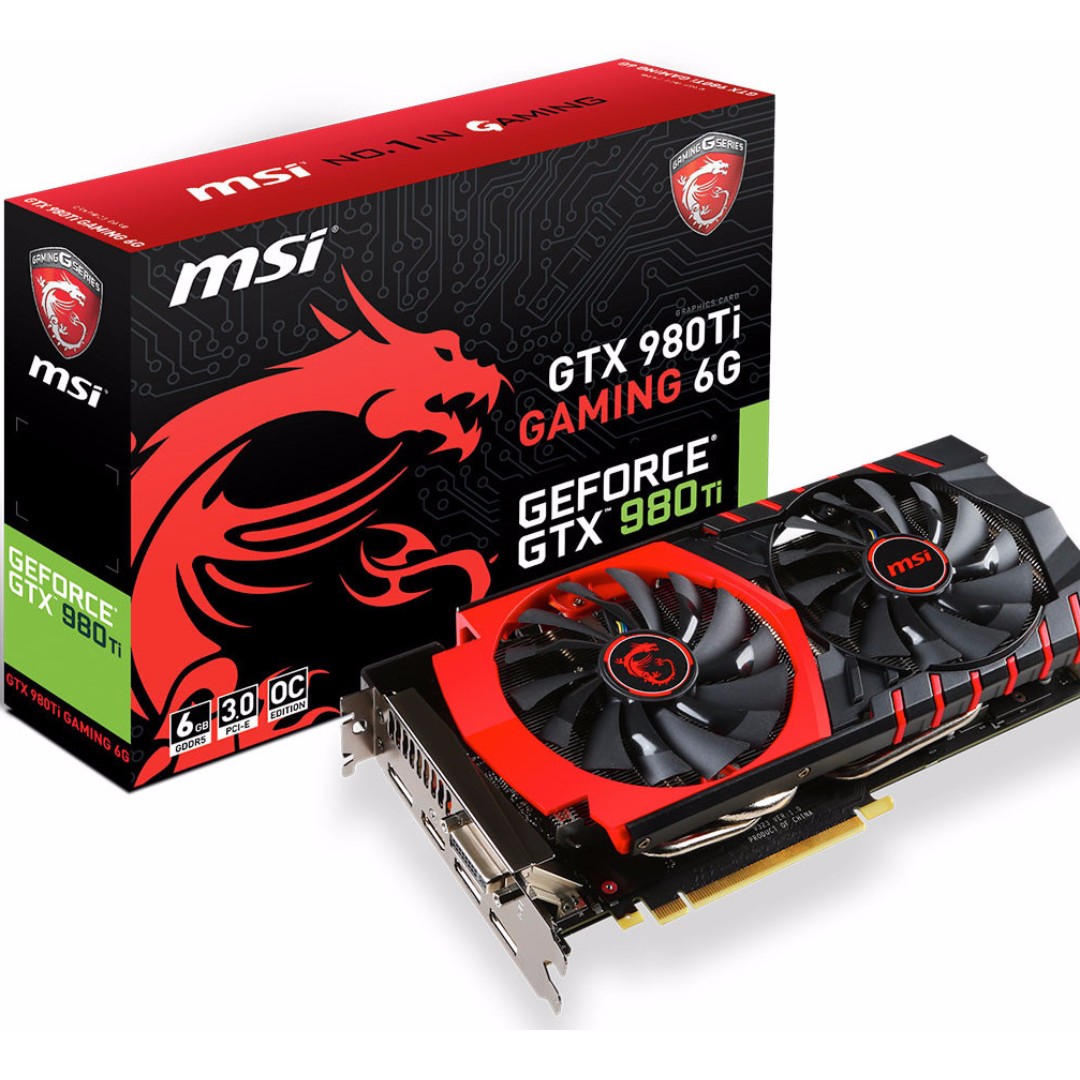 Msi Geforce Gtx 980 Ti Gaming 6g Electronics Computer Parts Accessories On Carousell