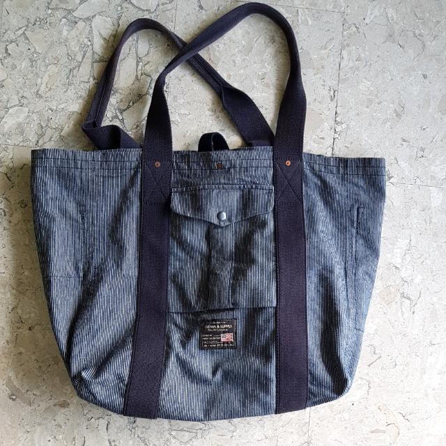 ralph lauren striped bag