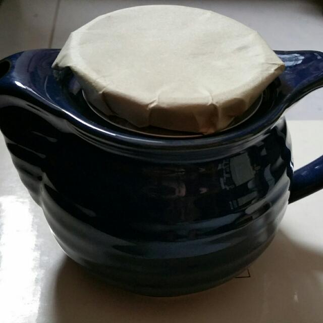 Shikino Utsuwa japanese teapot with Strainer And 5 Cups, Furniture