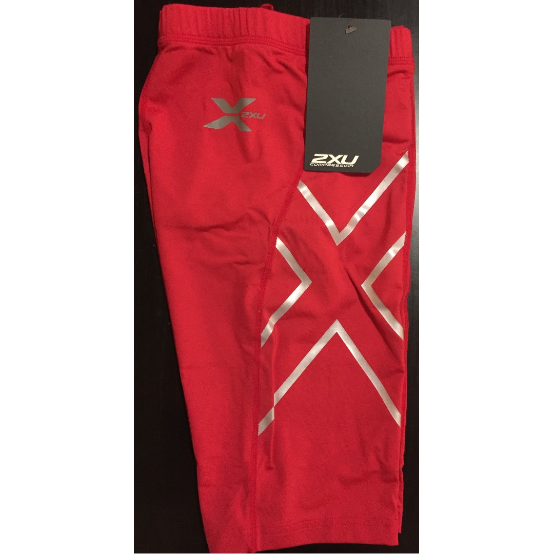 Red compression clearance shorts mens