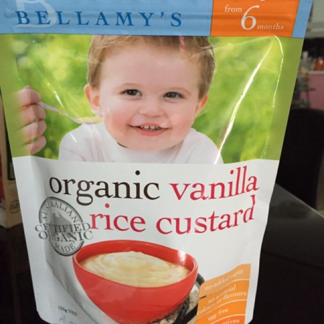 bellamy's vanilla rice custard