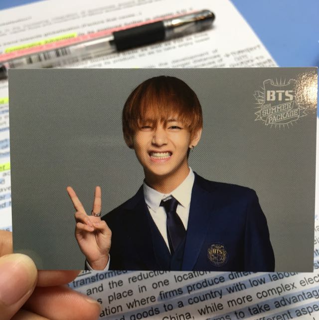 pics Bts Summer Package 2014 Photocards bts v taehyung 2014 summer package official photocard