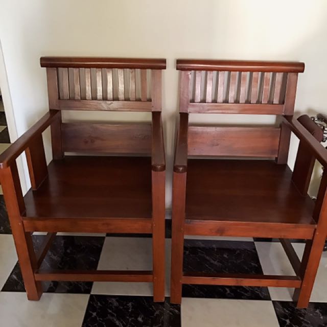 Chairs In Teak Wood, SelfCollection, PM for details, Furniture & Home