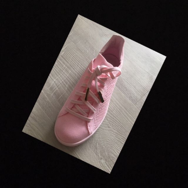 Adidas stan store smith knit pink