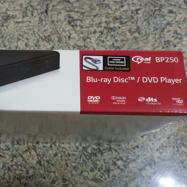 LG BP250 Bluray DVD player, TV & Home Appliances, TV & Entertainment