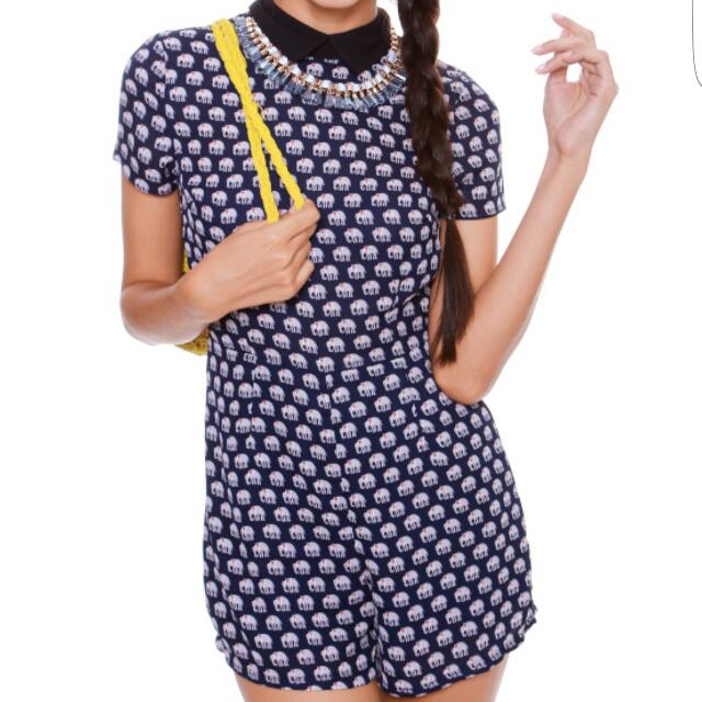 elephant romper womens