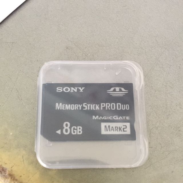 Preloved Sony Memory Stick Pro Duo 8gb Electronics Others On Carousell