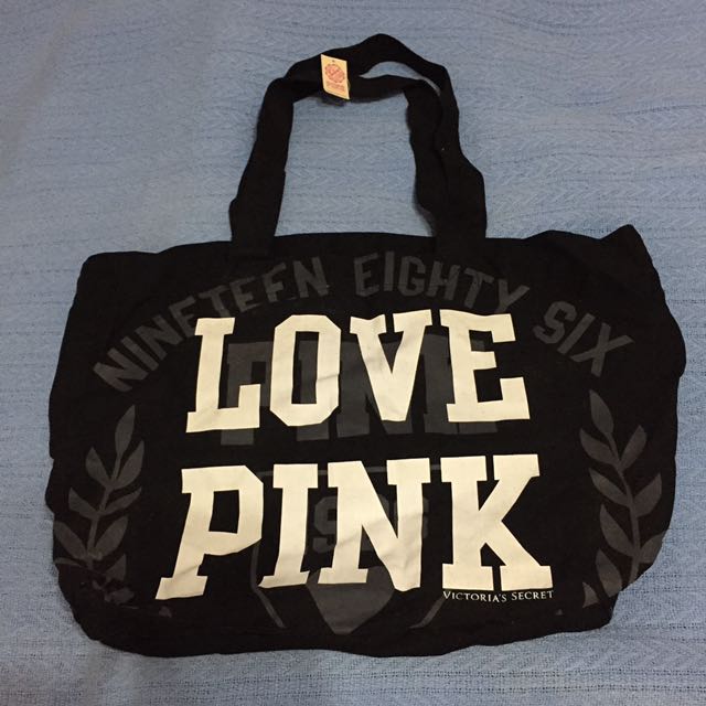 victoria secret love tote bag