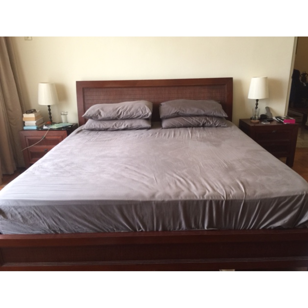 Bedroom Set King Bed Dresser Bed Side Tables Furniture Beds Mattresses On Carousell