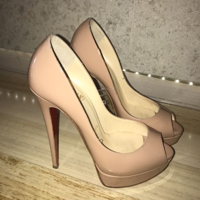 Lady peep patent calf store