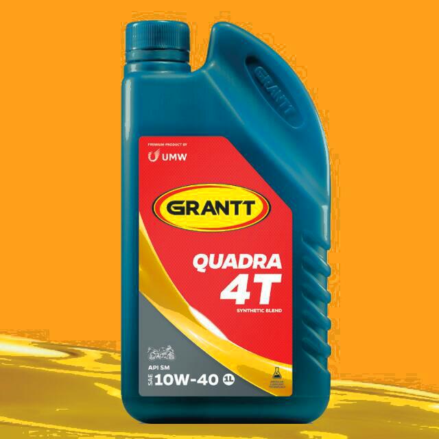 Engine Oil Premium Synthetic Blend Grantt Quadra 10w 40 Motorcycles On Carousell