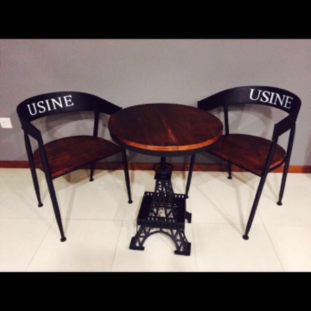 Industrial Table N Chair Set Furniture Tables Chairs On Carousell