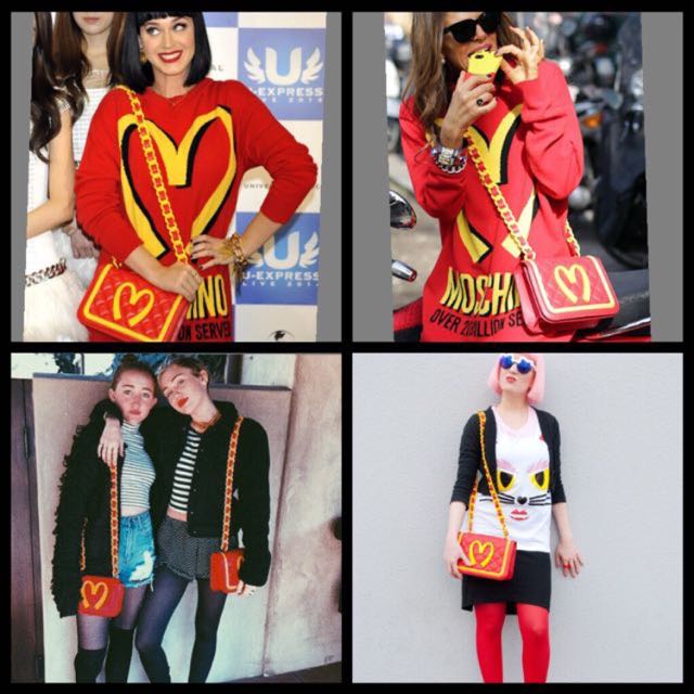 Mcdonalds sales moschino bag