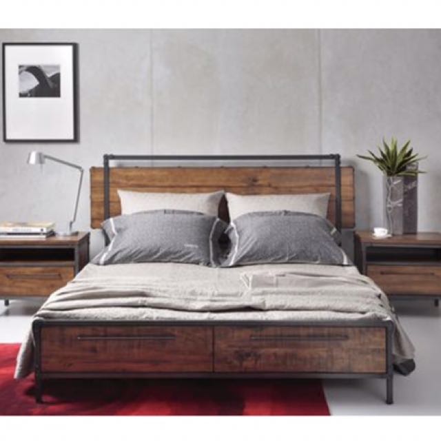 Picket Rail King Size Chicago Bed Frame Furniture Beds Photo