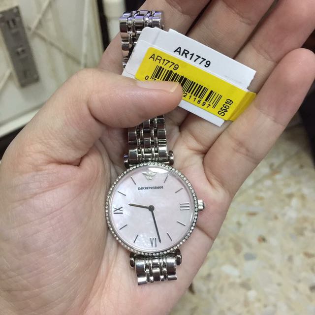 S$258 - Brand New With Tag! 100% Authentic Emporio Armani Mother Of Pearl  Ladies Watch, Mobile Phones & Gadgets, Wearables & Smart Watches on  Carousell
