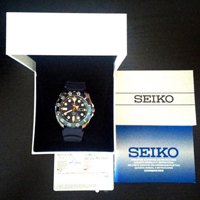 Seiko diver automatic blue dial blue rubber mens watch srp605k2 top