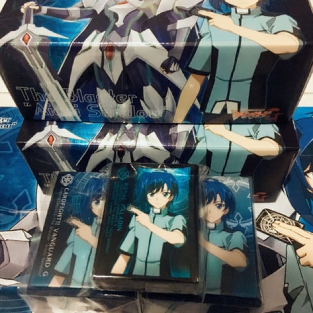 Wts G Ld03 The Blaster Aichi Sendou Sleeve Deck Box Storage Box Playmat Set Toys Games Board Games Cards On Carousell
