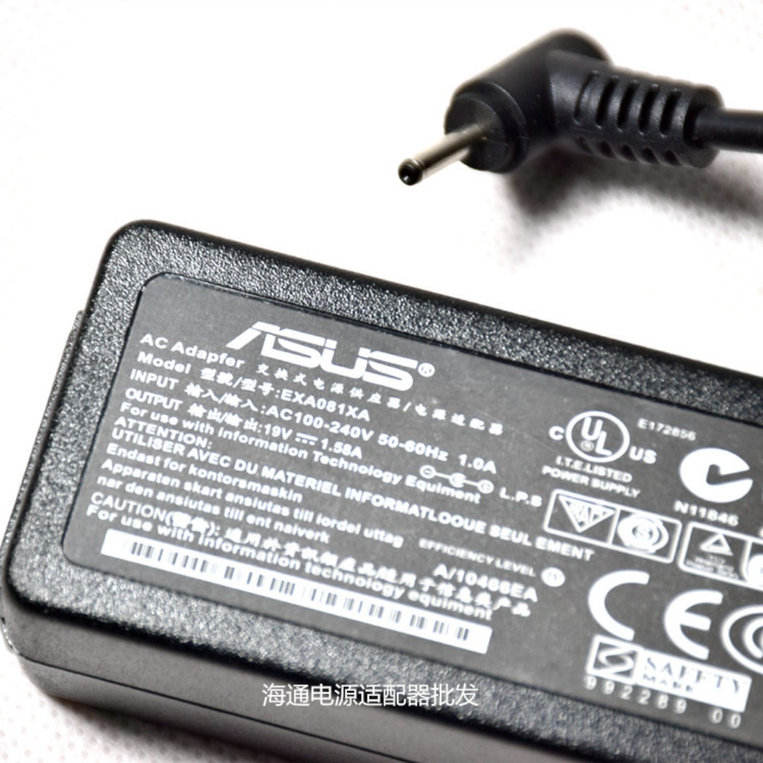 Original ASUS Eee PC EXA1004UH AC Power Adapter Travel Wall Charger 19v 1.58a for sale online 