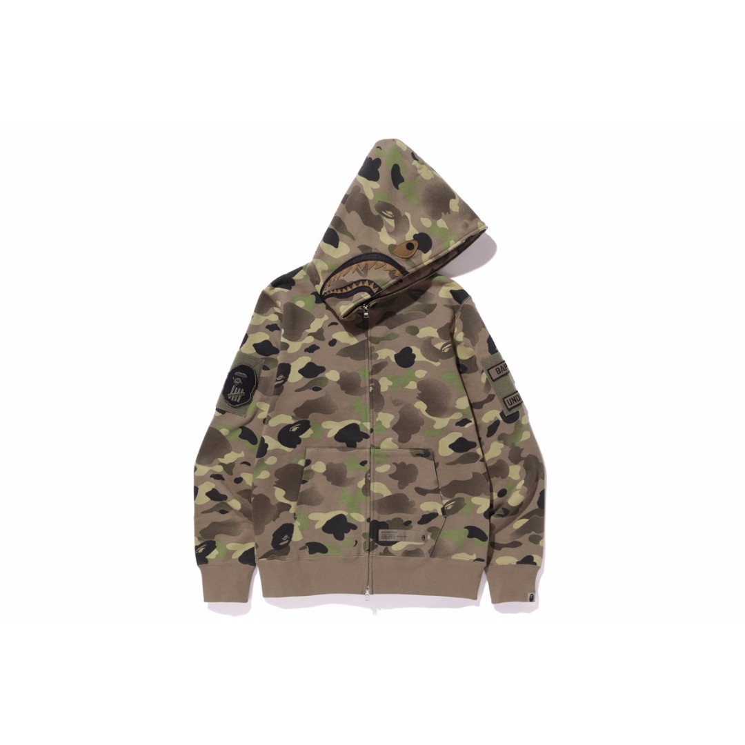 bape x undefeated shark hoodie
