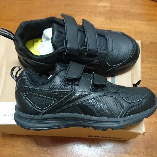 Reebok school shoes black sales velcro