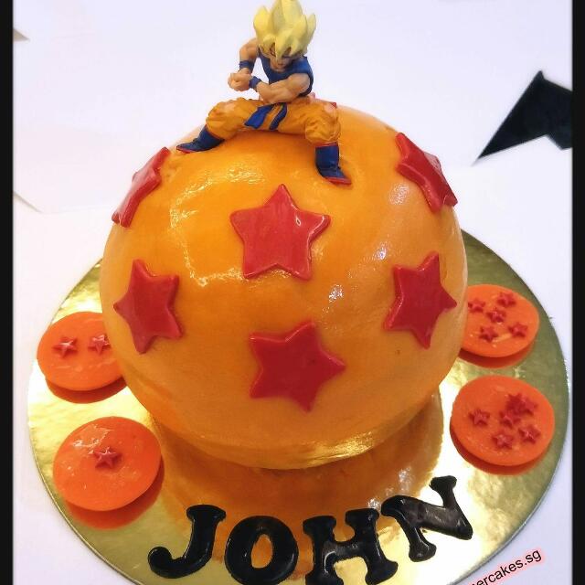Customized Fondant Dragonball Cake Food Drinks Baked Goods On