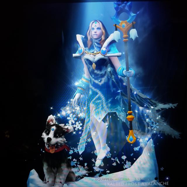 Exalted Frost Avalanche Cm Arcana Crystal Maiden Dota2 Fully
