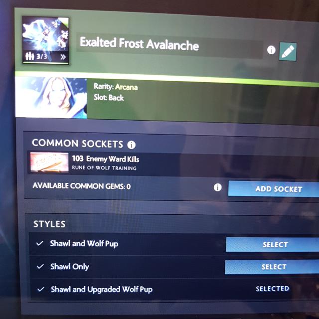 Exalted Frost Avalanche Cm Arcana Crystal Maiden Dota2 Fully
