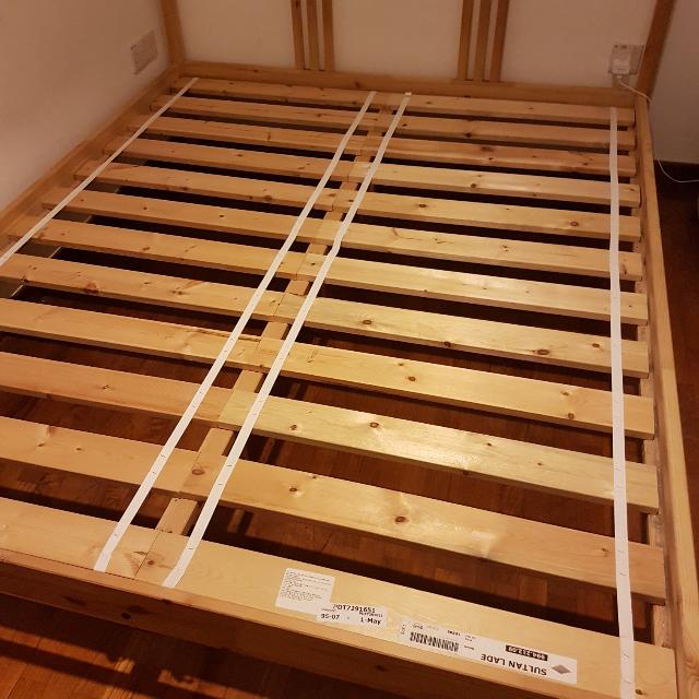Ikea Fjellse Custom Full Size Bed Frame W/ Sultan Lade Slats atelier