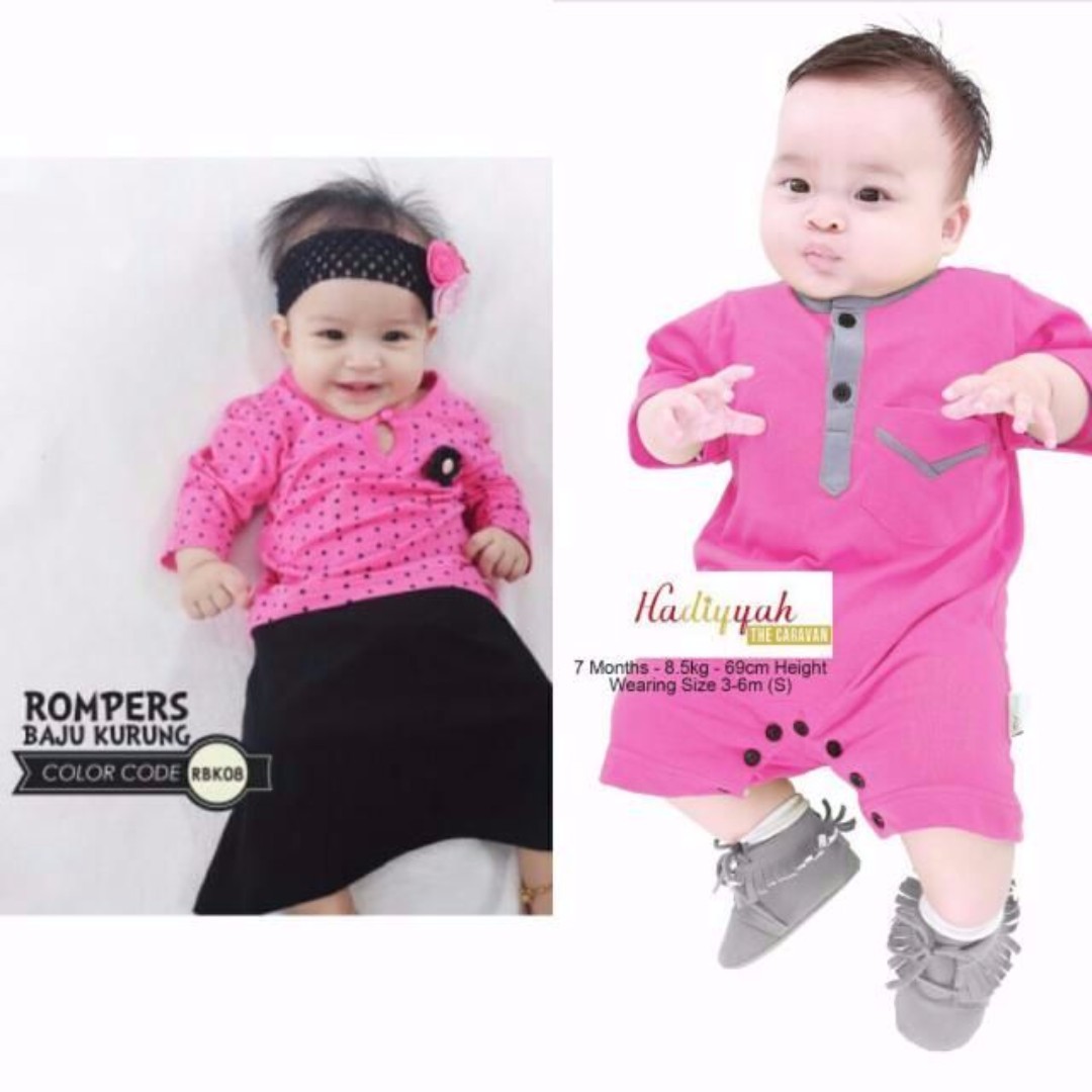 Instock Baju Malayu Kurung Romper Raya 2017 Women S Fashion Muslimah Fashion Baju Kurung Sets On Carousell
