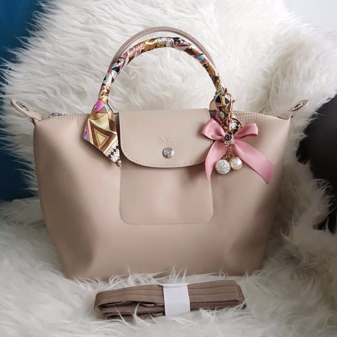 longchamp with twilly