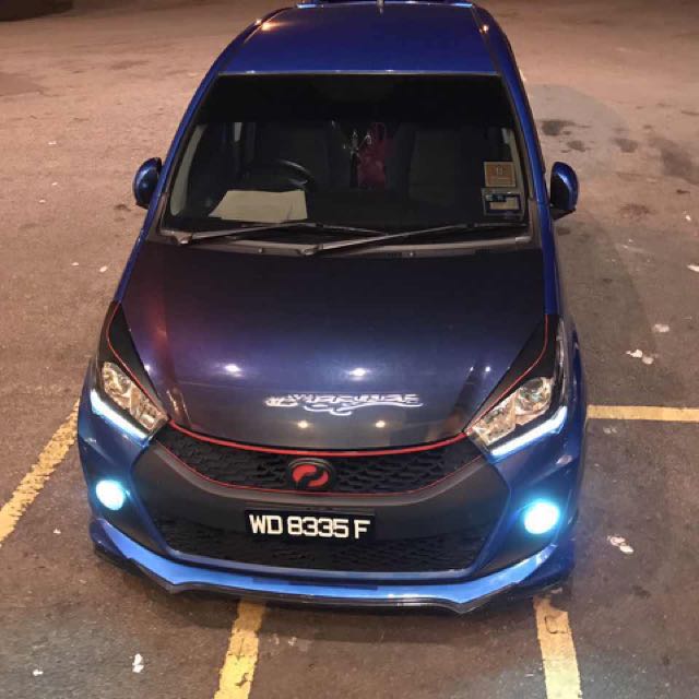 Myvi Icon Gear Up Front Skirt, Auto Accessories on Carousell