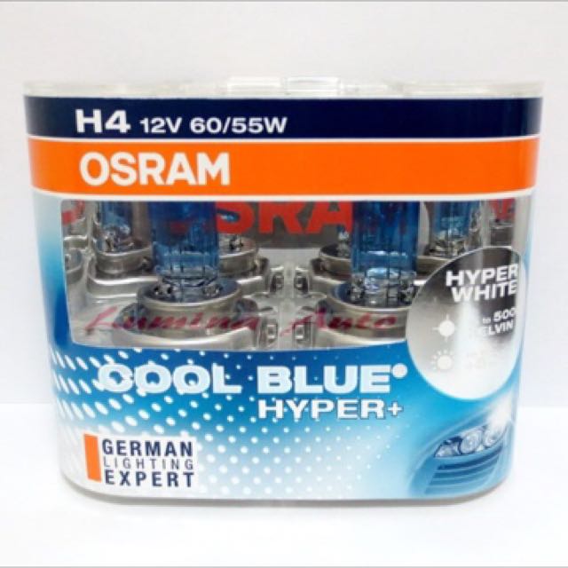 Osram Cool Blue Hyper H4 5000k Car Accessories On Carousell