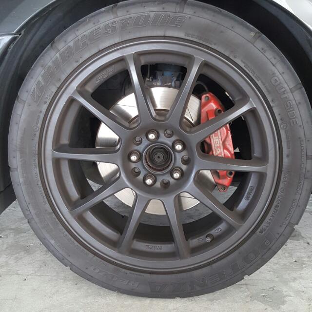 Bridgestone Potenza Re070 With Rim For Subaru 225 45r17 Cars Other Vehicles On Carousell