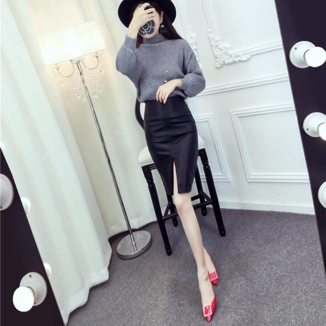 Tight Pencil Leather Skirt From Korea Women s Fashion Bottoms 
