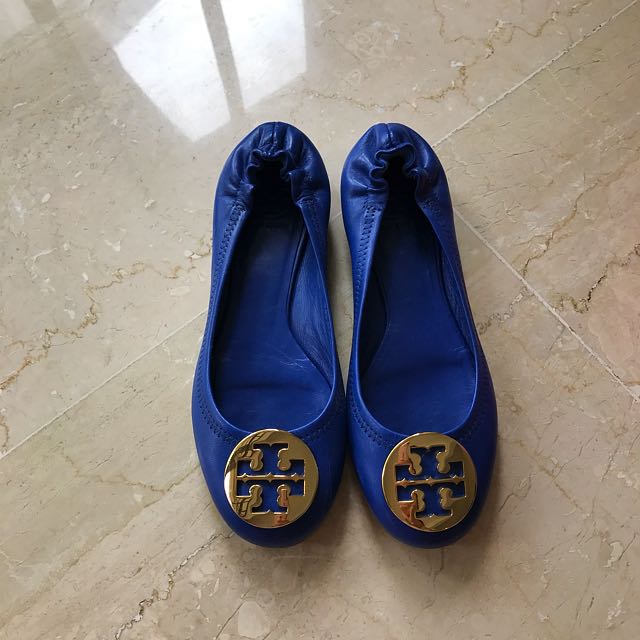 Tory Burch Reva Ballet Flats in Cobalt 