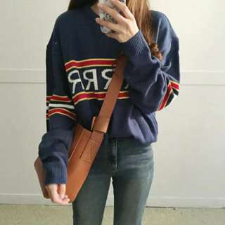Navy sweater