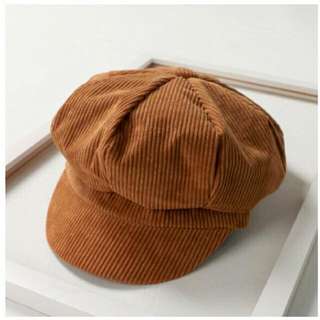 Corduroy Newsboy Cap