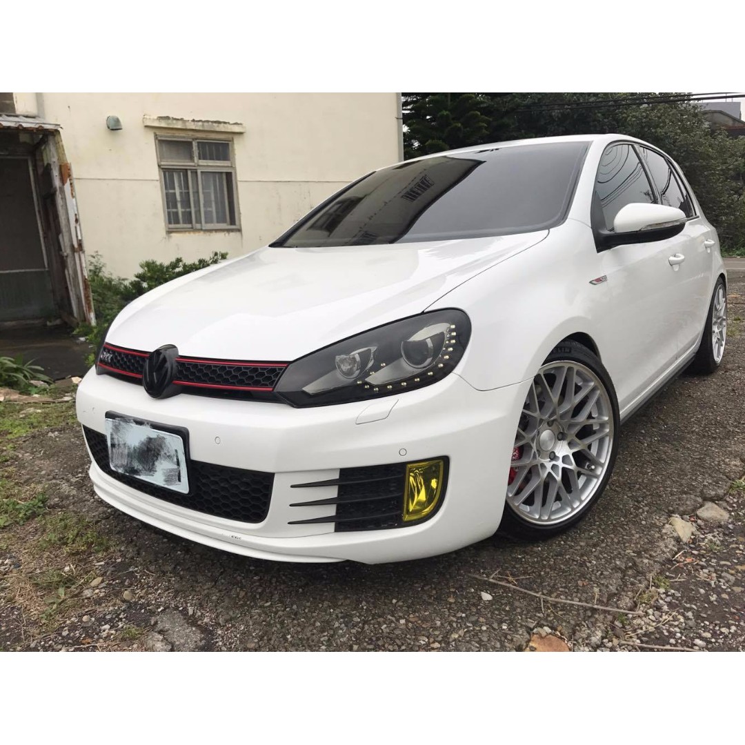 2012年golf gti 白色 改装品(arma大四前活塞,330双片碟,hhc325后加大