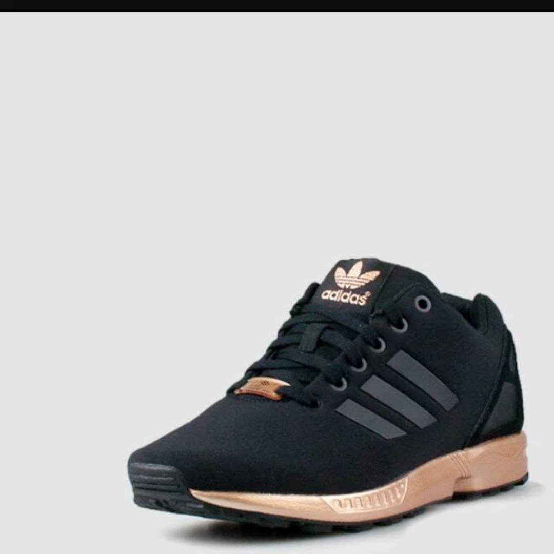 adidas flux womens black and gold