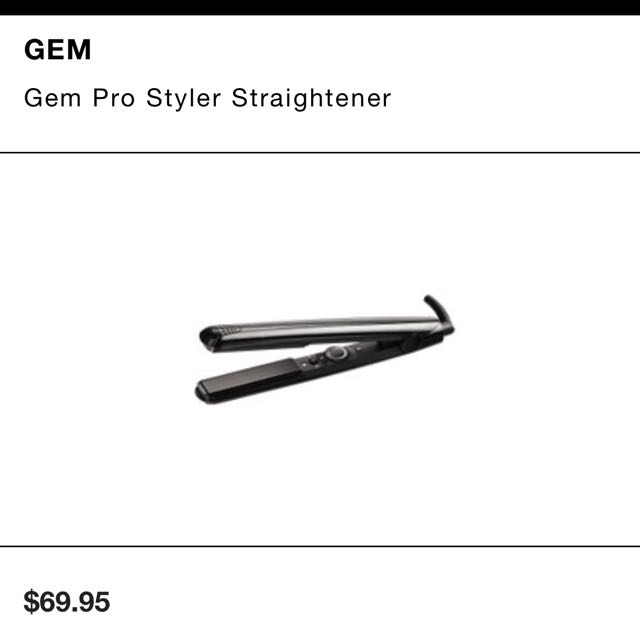 Gem pro styler straightener Clearance