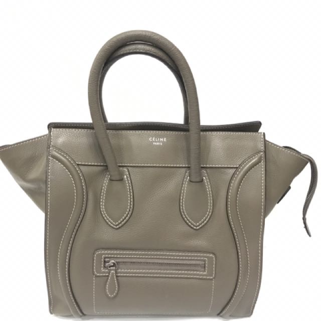 celine mini luggage souris