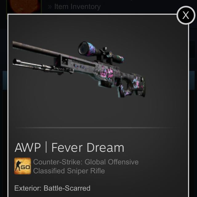 Csgo Awp Fever Dream Battle Scarred Toys Games Video