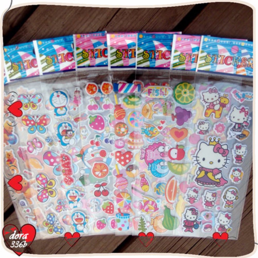 Cute Cartoon Bubble Sticker, Babies & Kids, Babies & Kids Fashion on