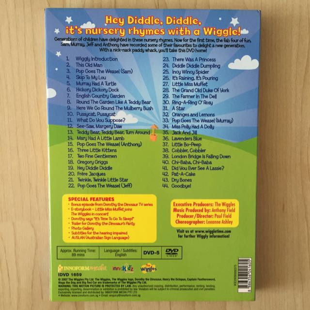 The Wiggles Sing A Song Of Wiggles Dvd Menu DVD: The Wiggles - Sing A Song Of Wiggles / Pop Goes The Wiggles