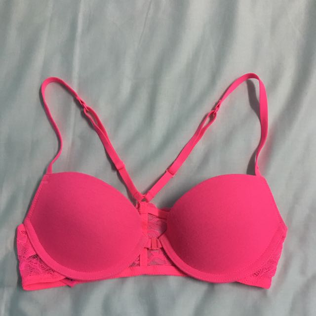 La Senza Neon Pink Rhinestone Bra, Brand New