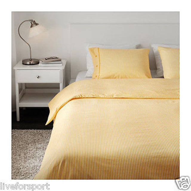 Nyponros Yellow Ikea Quilt Cover Set Single Only Left Home