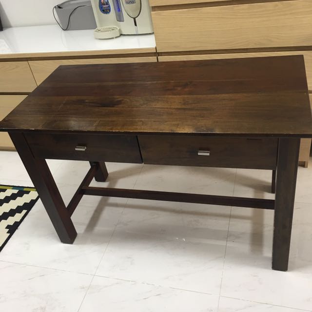 Picket and rail study table deals