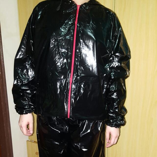 sauna suit with zipper