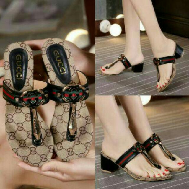 sandal wedges gucci